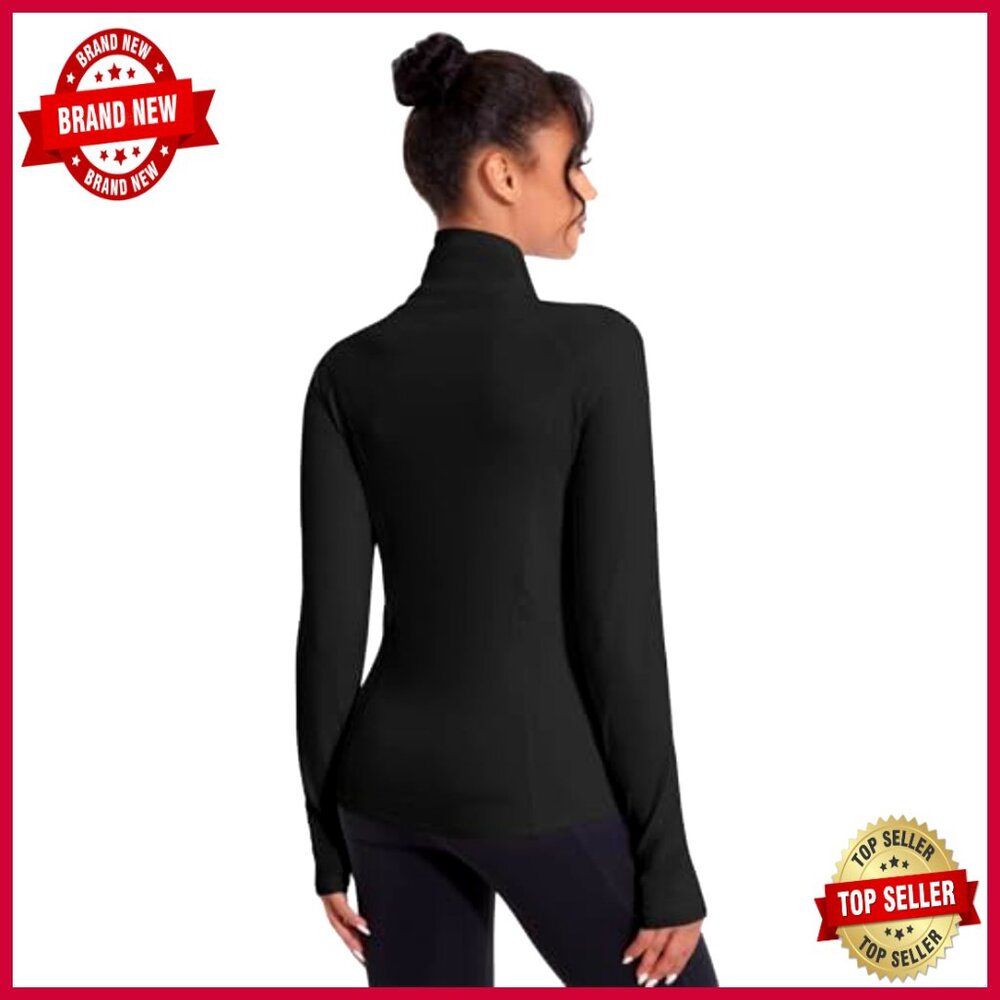 Lightweight Full Zip Workout Jacket With Pockets … - image 4